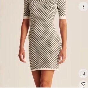 Abercrombie & Fitch Monochrome Checkered Mini Dress